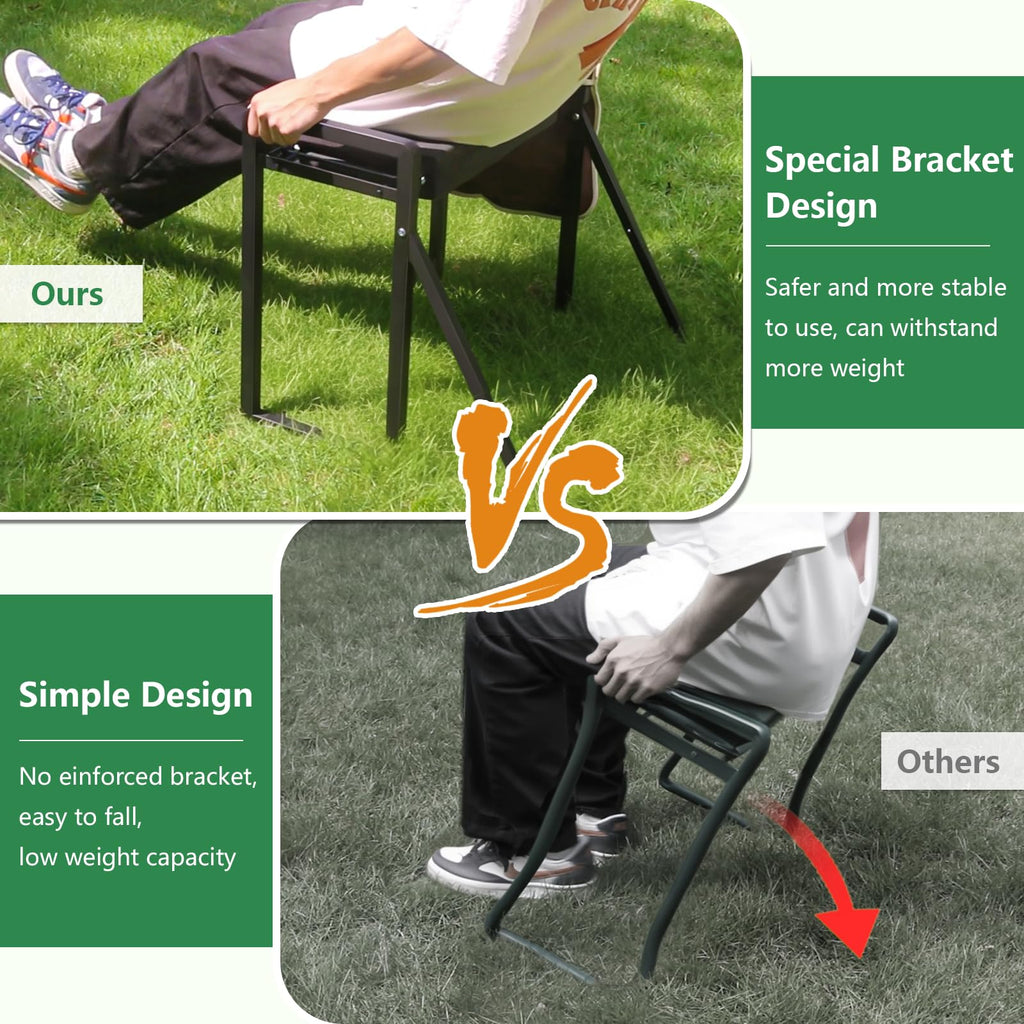 Seasky Foldable Garden Kneeler and Seat | Heavy Duty Anti-Tipping Stool