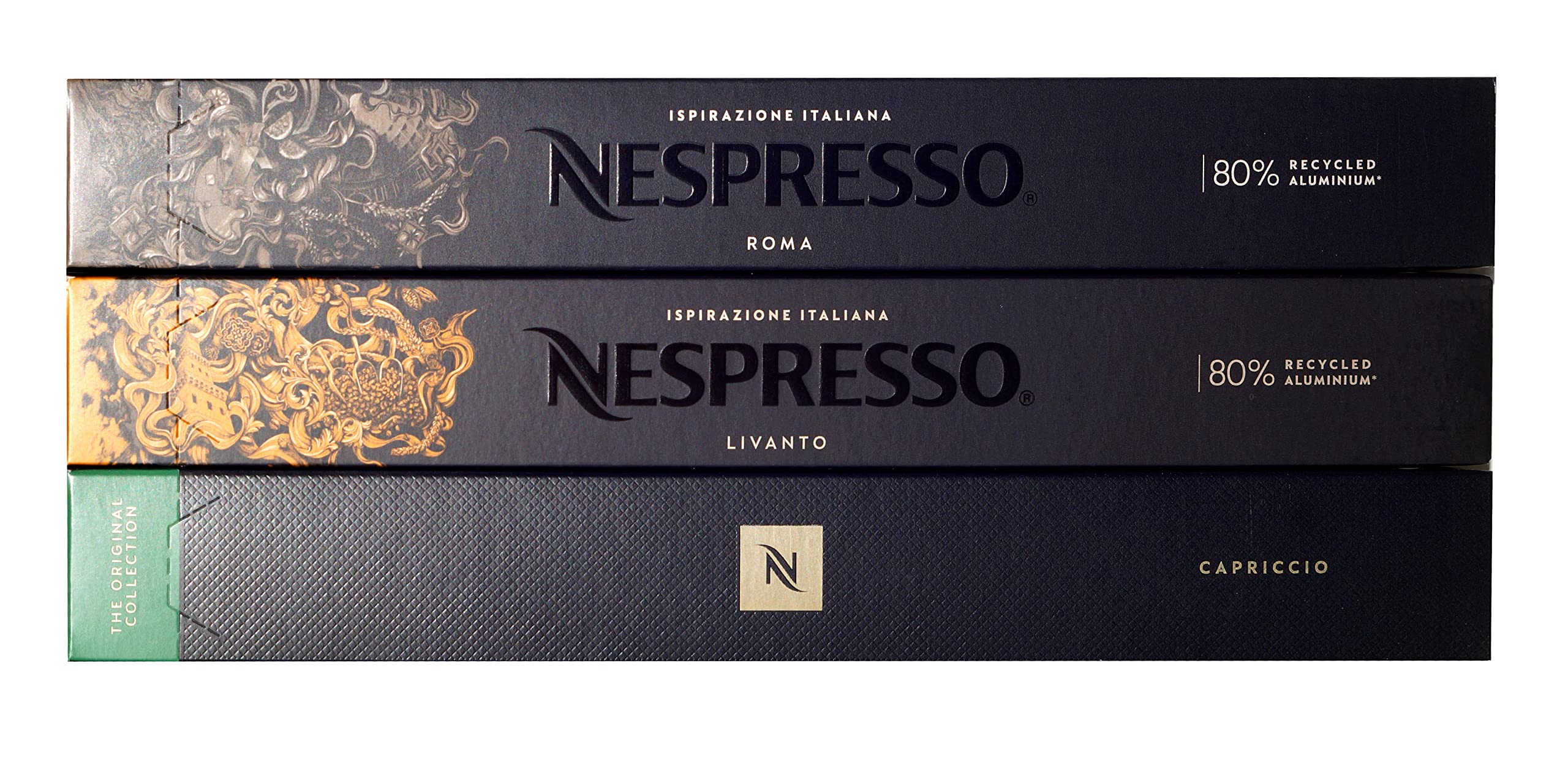 Nespresso Original Line Coffee Pods - Roma Livanto Capriccio 30 Pack