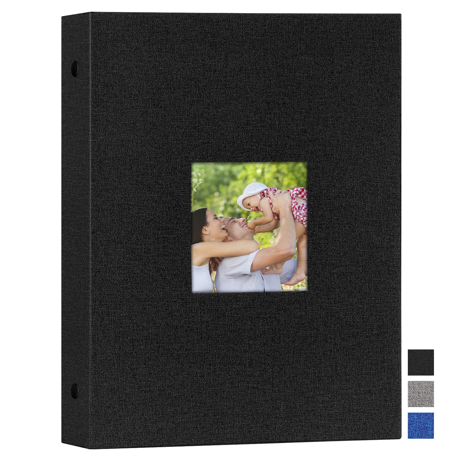Jolof Store A4 Linen Photo Album | 100 Pocket Slip-in Portrait Memory Book