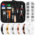 Thrilez Jewelry Making Kit - 5 Rolls Wire, Pliers & DIY Craft Supplies