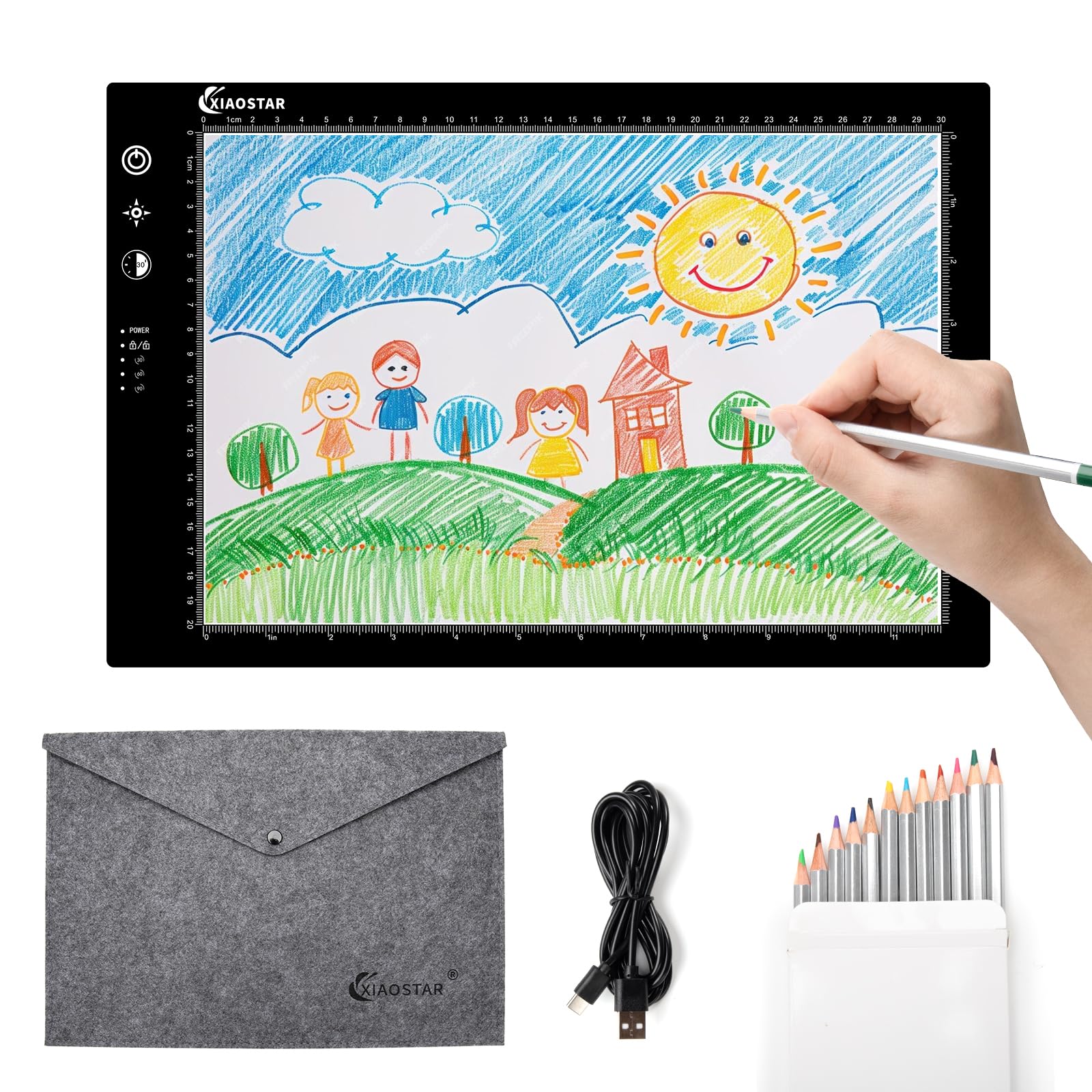Jolof Store A4 LED Light Box Drawing Pad | Adjustable Tracing Board