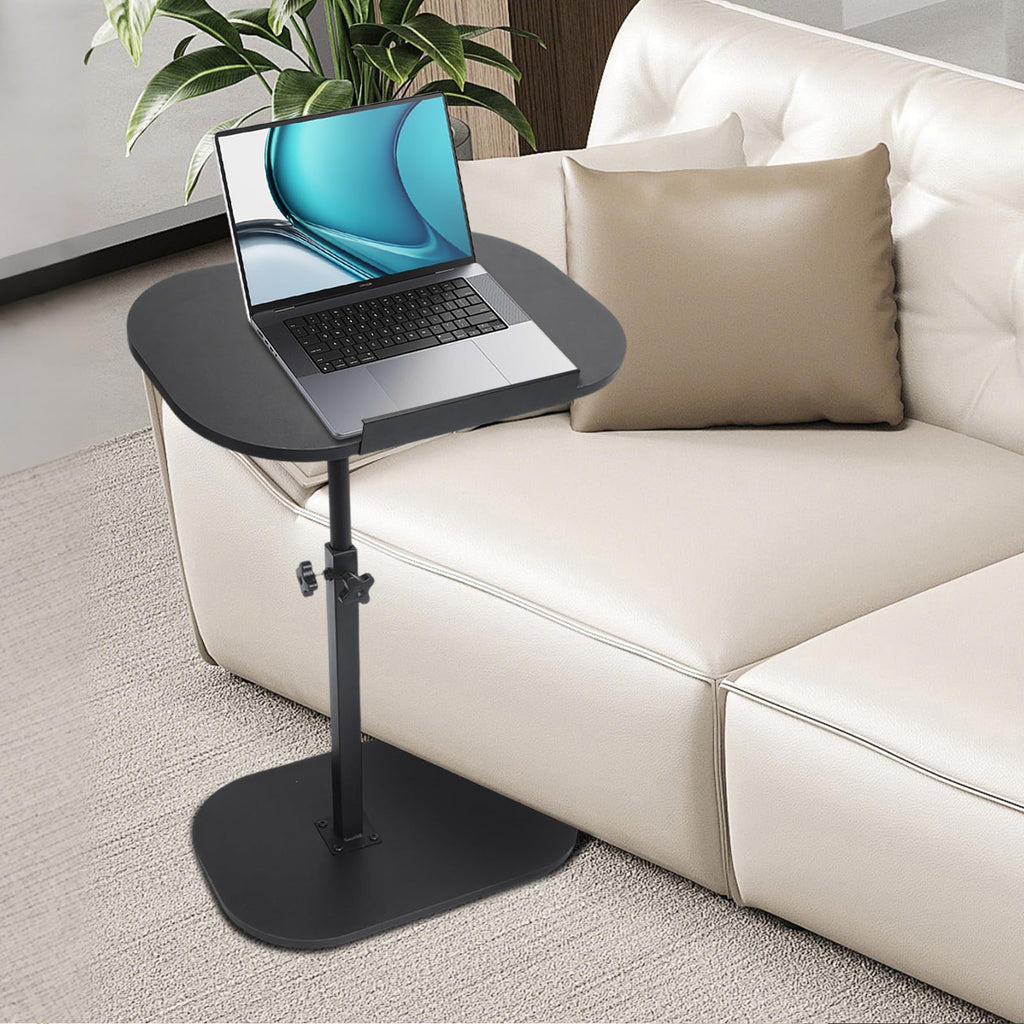 YYW Side Table TV Tray For Couch, Height Adjustable C Shaped Table - image 1
