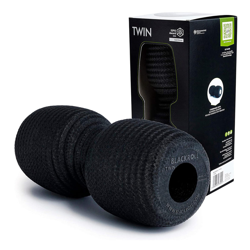 BLACKROLL Twin Fascia Roller – 30cm Massage Roller for Back & Spine