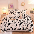 ZIQINPSQ Plush Shaggy Duvet Cover Set | Tie Dye Faux Fur Bedding – King