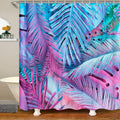 Tropical Palm Leaf Waterproof Polyester Bathroom Shower Curtain