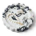 WORHE Calacatta Viola Marble Vanity Tray – Scalloped Round Jewelry Dish