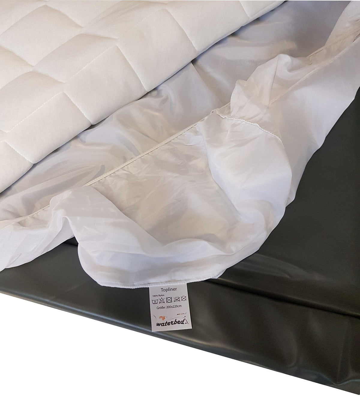 My Waterbed Topliner Capliner Protective Cover Protector Dust Protector for Water Beds Mattresses 200x210cm - image 2