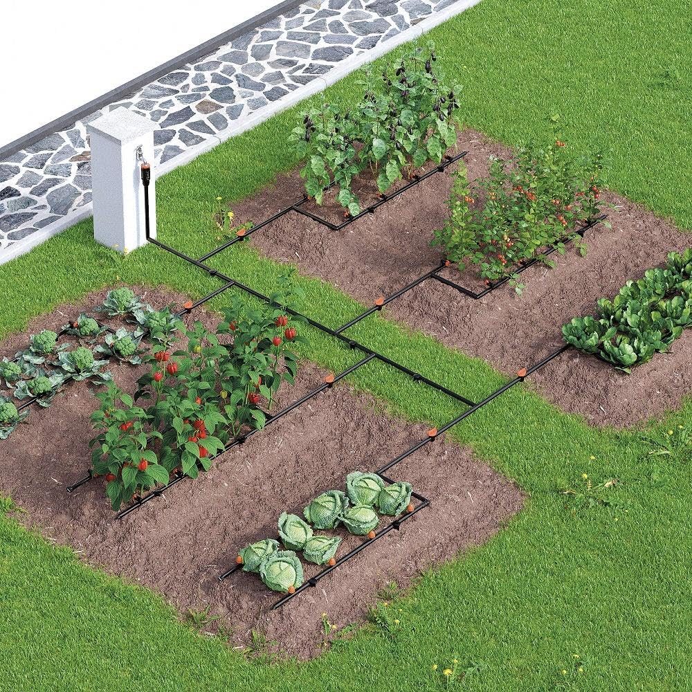 Claber 90767 Drip Irrigation Kit - 50 Plant Allotment Watering System