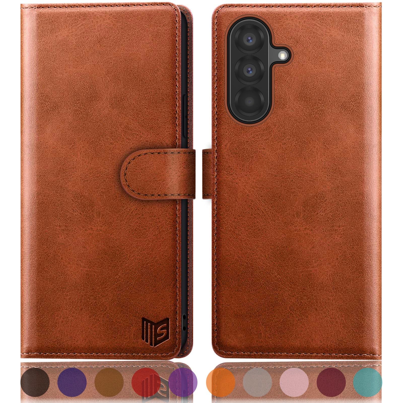 SUANPOT Samsung Galaxy A26 Wallet Case - RFID Blocking Leather Flip Cover