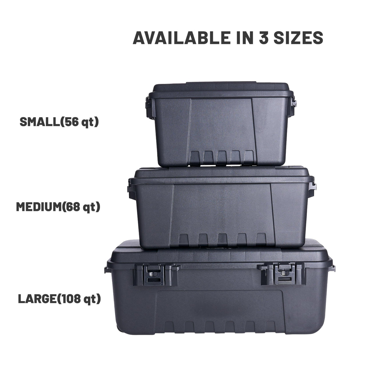 PLANO Sportsman's Trunk - Medium 64ltr,Olive Drap Green, Military-Grade Storage Box with Lid, Heavy Duty, Large, Camping & Army Storage Trunks - image 4
