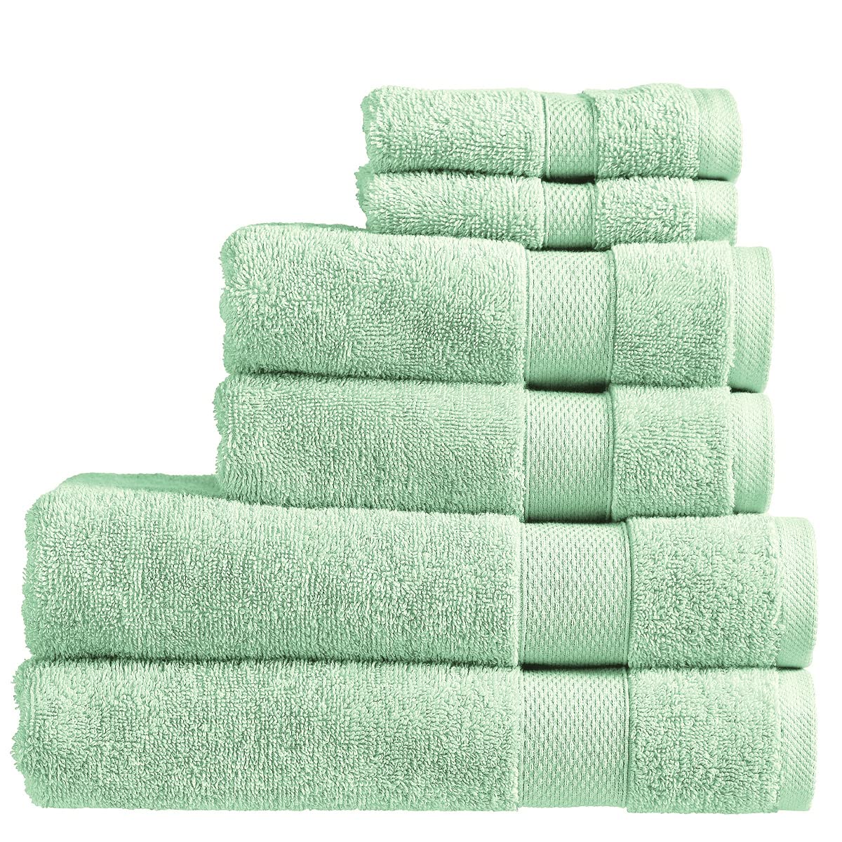 Christy Refresh 100% Cotton Bath Towel Set - 6 Piece 550GSM Absorbent
