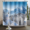 Snow Mountain Pine Tree Shower Curtain - 183x183cm Polyester