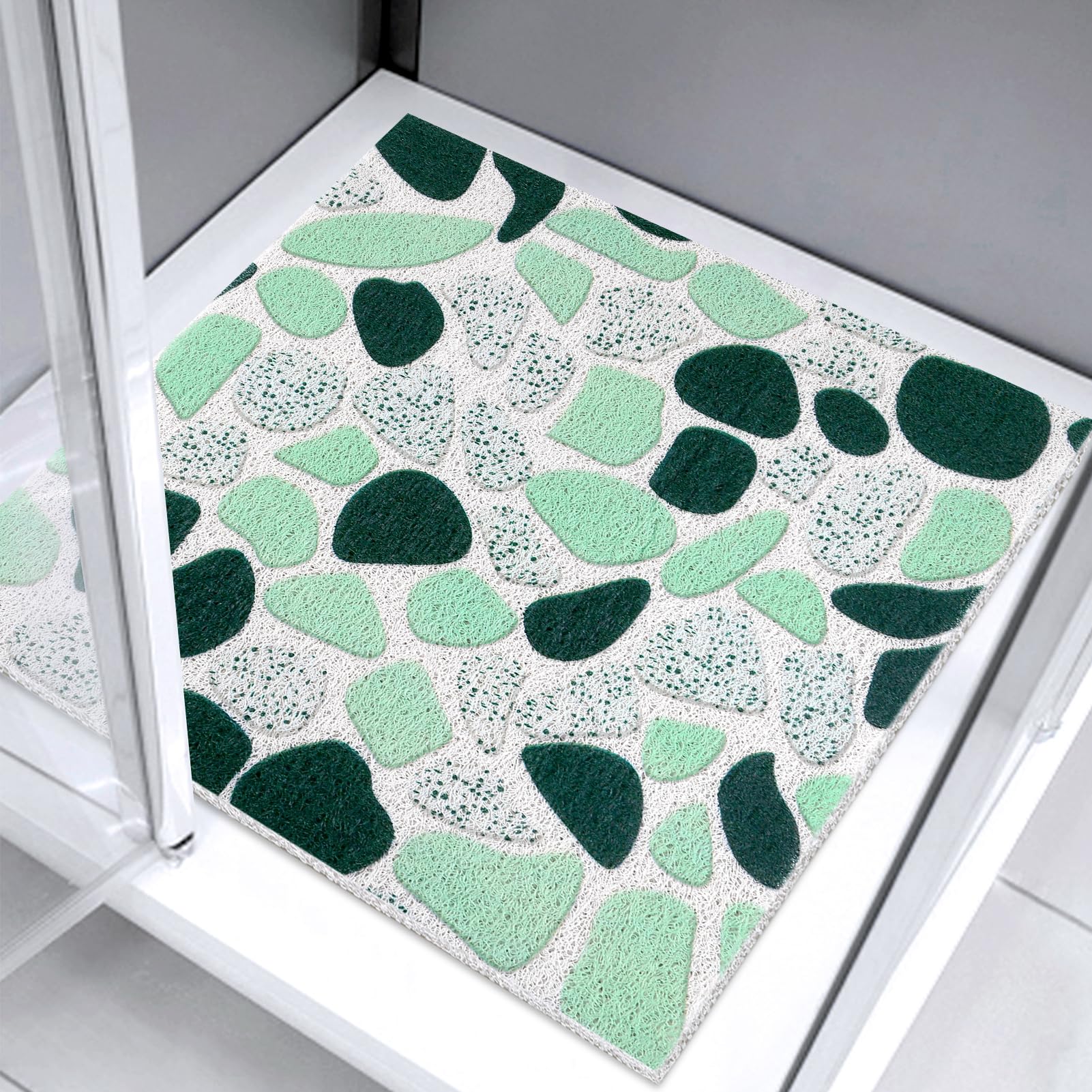 Square Loofah Shower Mat – 60x60cm Non-Slip Anti-Mould