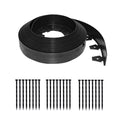 EasyFlex No-Dig Landscape Edging Kit | 2.5 in. Tall Woodgrain Plastic, 40 ft