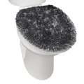Town & Country Spa Step Plush Chenille Toilet Lid Cover | Dark Gray