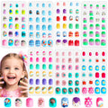 SAVILAND Kids Press on Nails - 168 Pcs Animal Theme Fake Nails for Girls