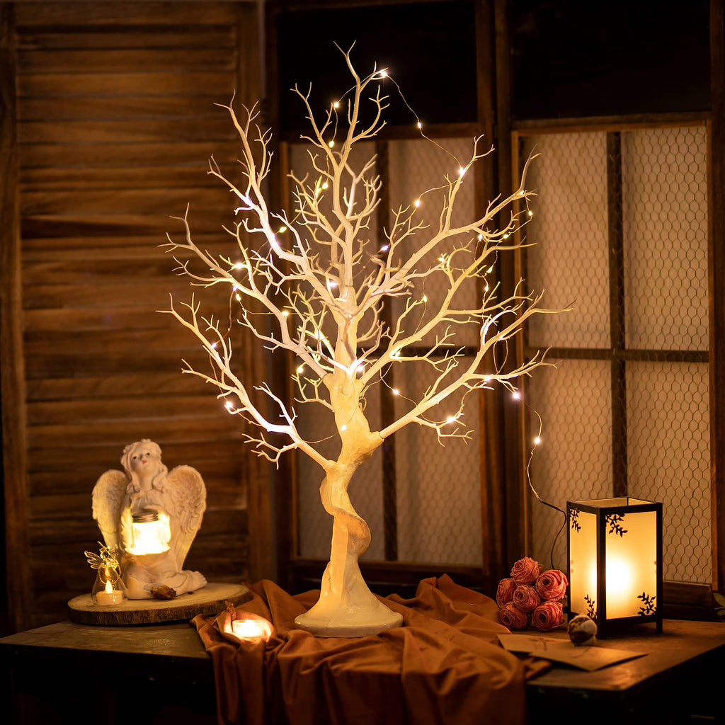 80cm White Manzanita Tree – Artificial Twig Table Centerpiece