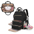 BAFASO Nail Polish Organizer Backpack – Holds 56 Bottles & Nail Lamp