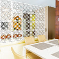 PKEPJ Hanging Room Divider - 10 Piece Wood-Plastic Wall Partition, White