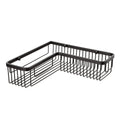 Tatay L-Shaped Corner Shower Basket - Rustproof Black Aluminium