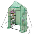 Grandhom Walk-In Greenhouse - 3 Tiers 6 Shelves with Durable PE Cover