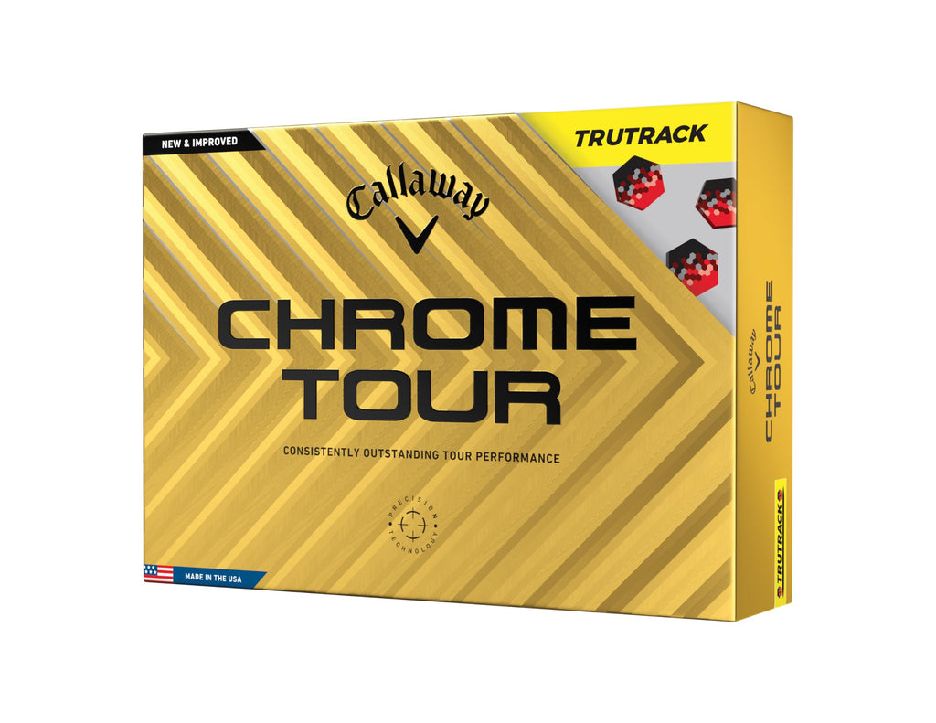Callaway Chrome Tour Golf Balls – Yellow Urethane with TruTrack