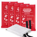Mondoshop Fire Blanket for Home & Kitchen - TUV Certified 4-Pack