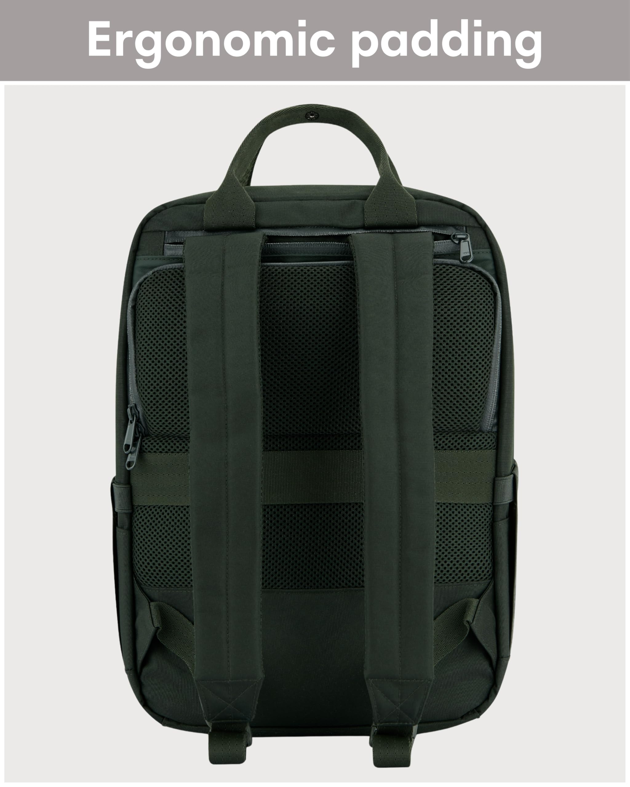 LARKSON No 6 Bike Pannier Bag | 2-in-1 Cycling Backpack - Green