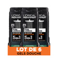 L'Oréal Paris Men Expert Total Clean 5-in-1 Shower Gel - 6 Pack Bulk