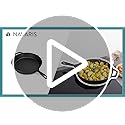 Navaris Pre-Seasoned Cast Iron Skillet Pan | 10 Inch Dual Handle Frying Pan