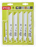 Ryobi RAK06RB Reciprocating Saw Blade Kit – 6 Piece Power Tool Set