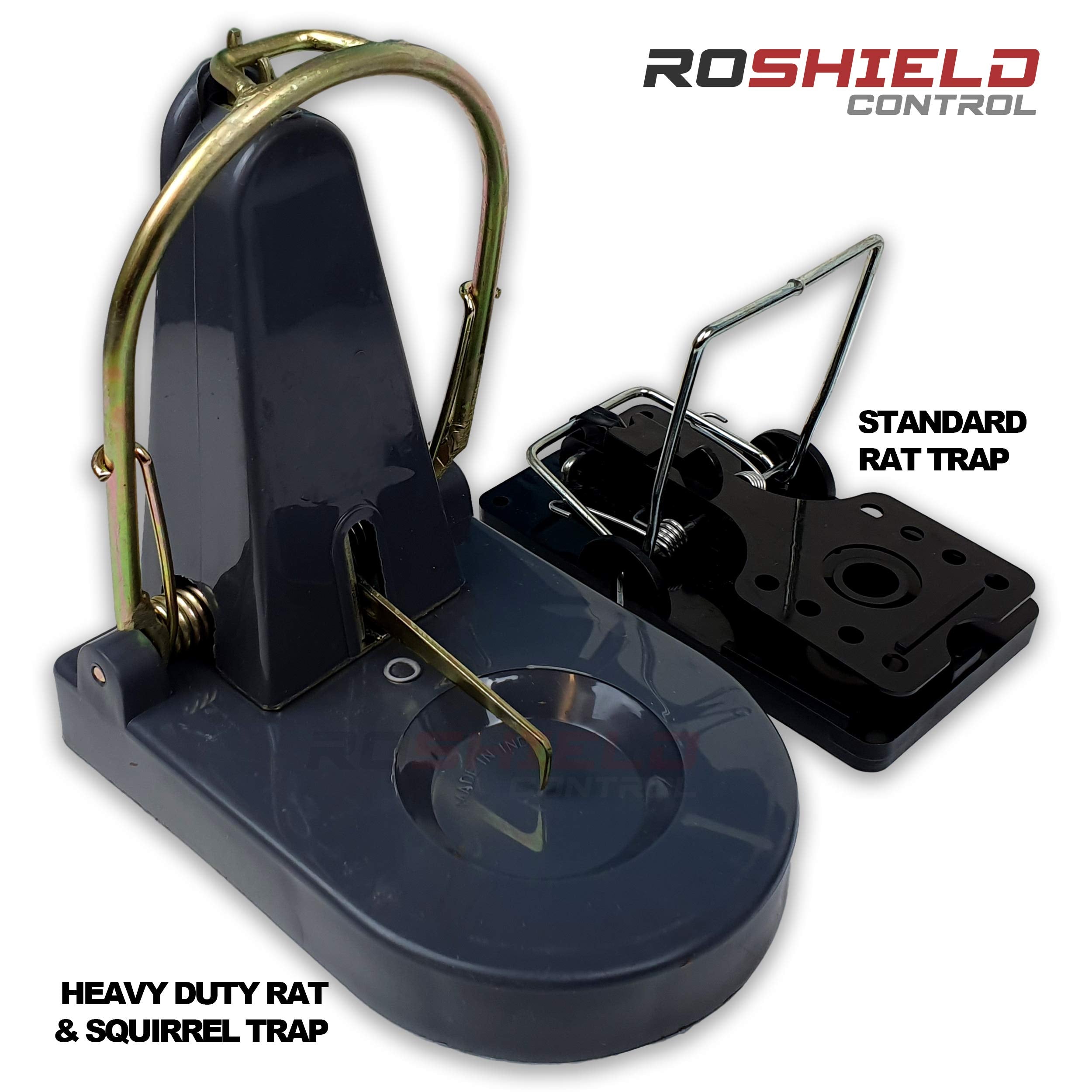 Roshield Heavy Duty Rat Control Traps – 2 Pack High Strength Rodent Killer