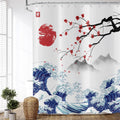 ASDCXZ Plum Blossom Shower Curtain | Waterproof Polyester 180x200 cm