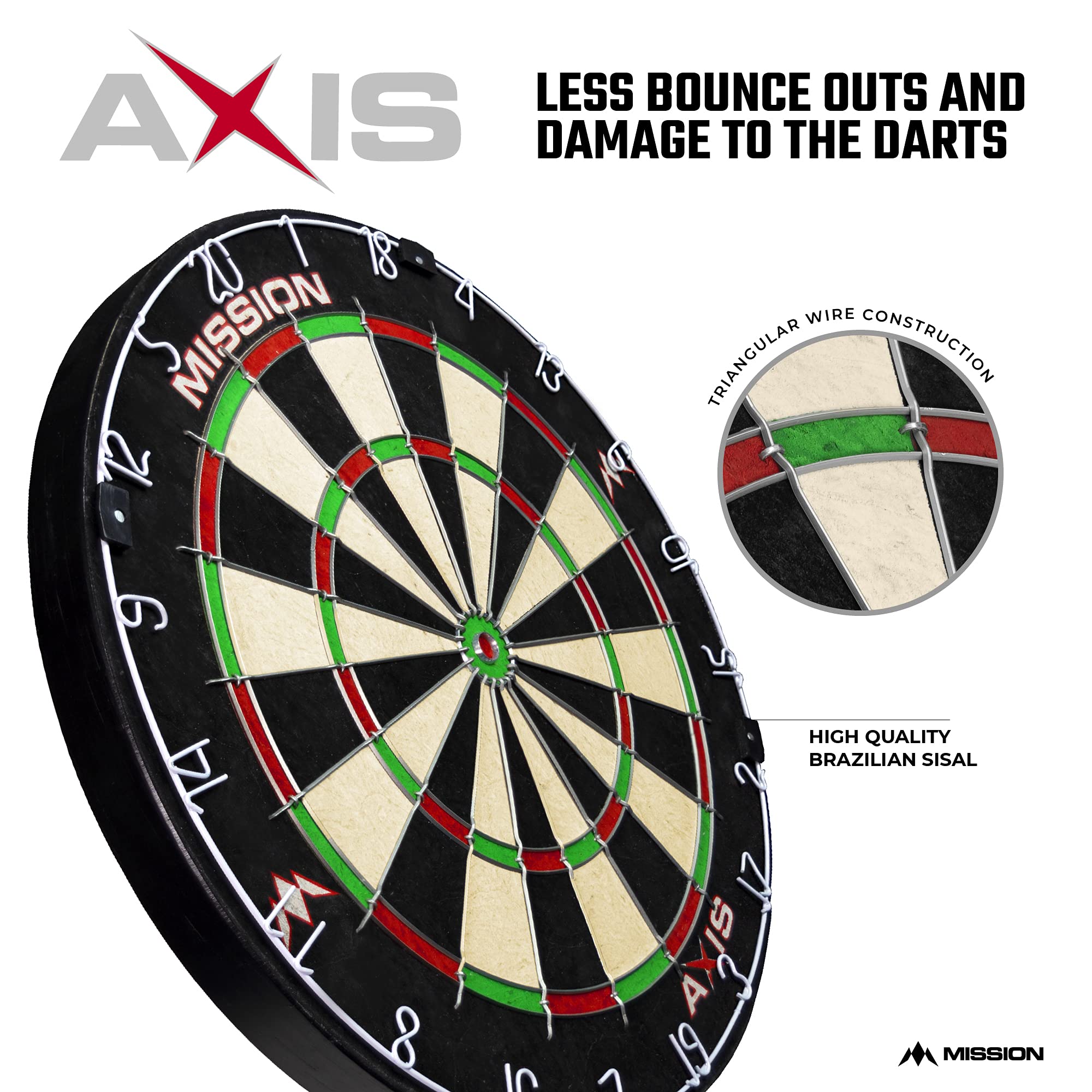 Mission Darts Home Centre Bundle | Dartboard, Jigsaw Surround & 2 Sets