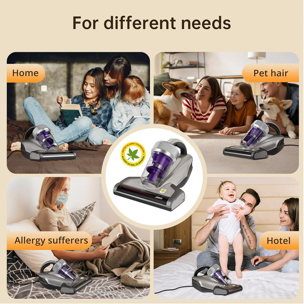 JIMMY JV35 Mattress Vacuum Cleaner | 700W Anti-Dust Mite UV Sterilizer