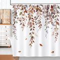 COZZSNUGE Watercolor Leaves Shower Curtain | Boho Waterproof Polyester