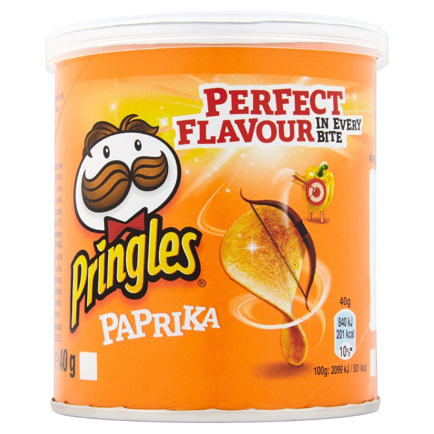 Pringles Paprika Potato Chips – 40g Individual Cans (Pack of 12)
