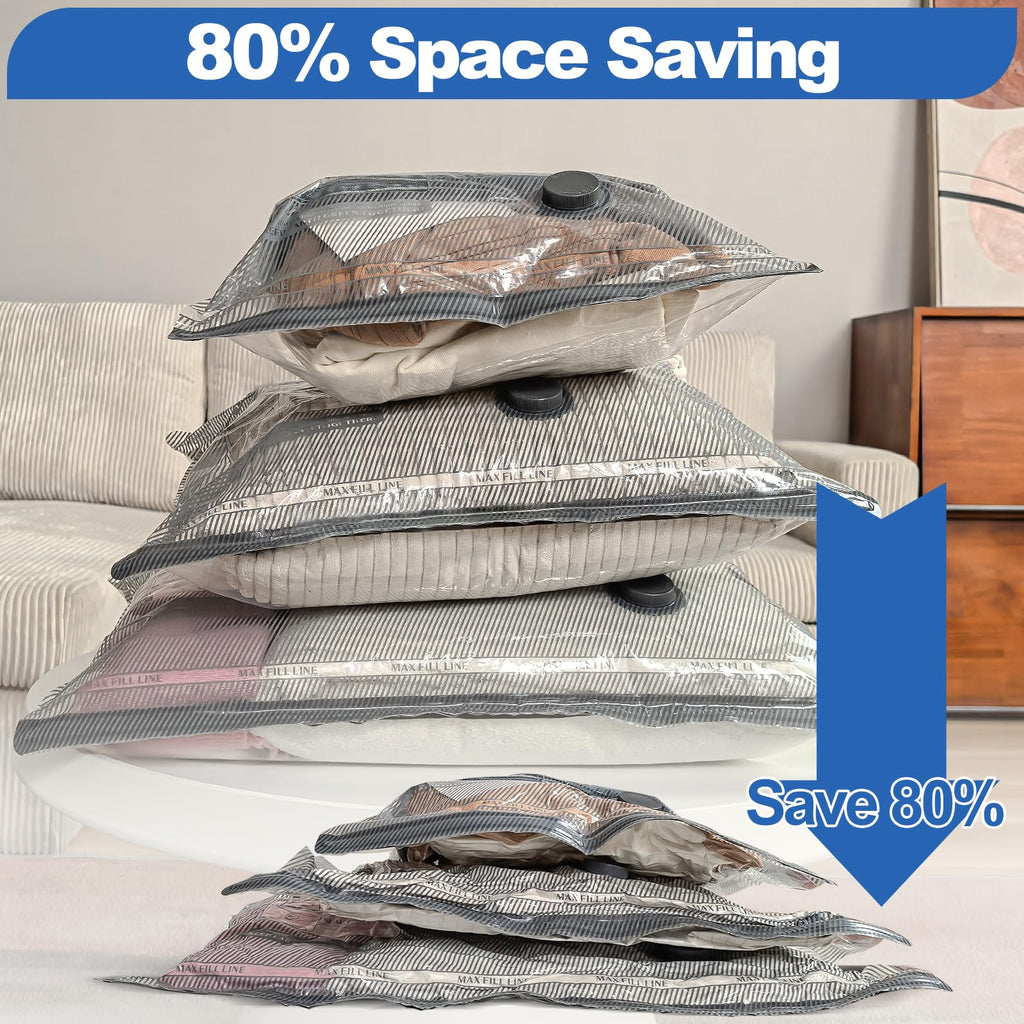 Vacbird Vacuum Storage Bags with Electric Pumps for Travel, 15 Pack - image 4