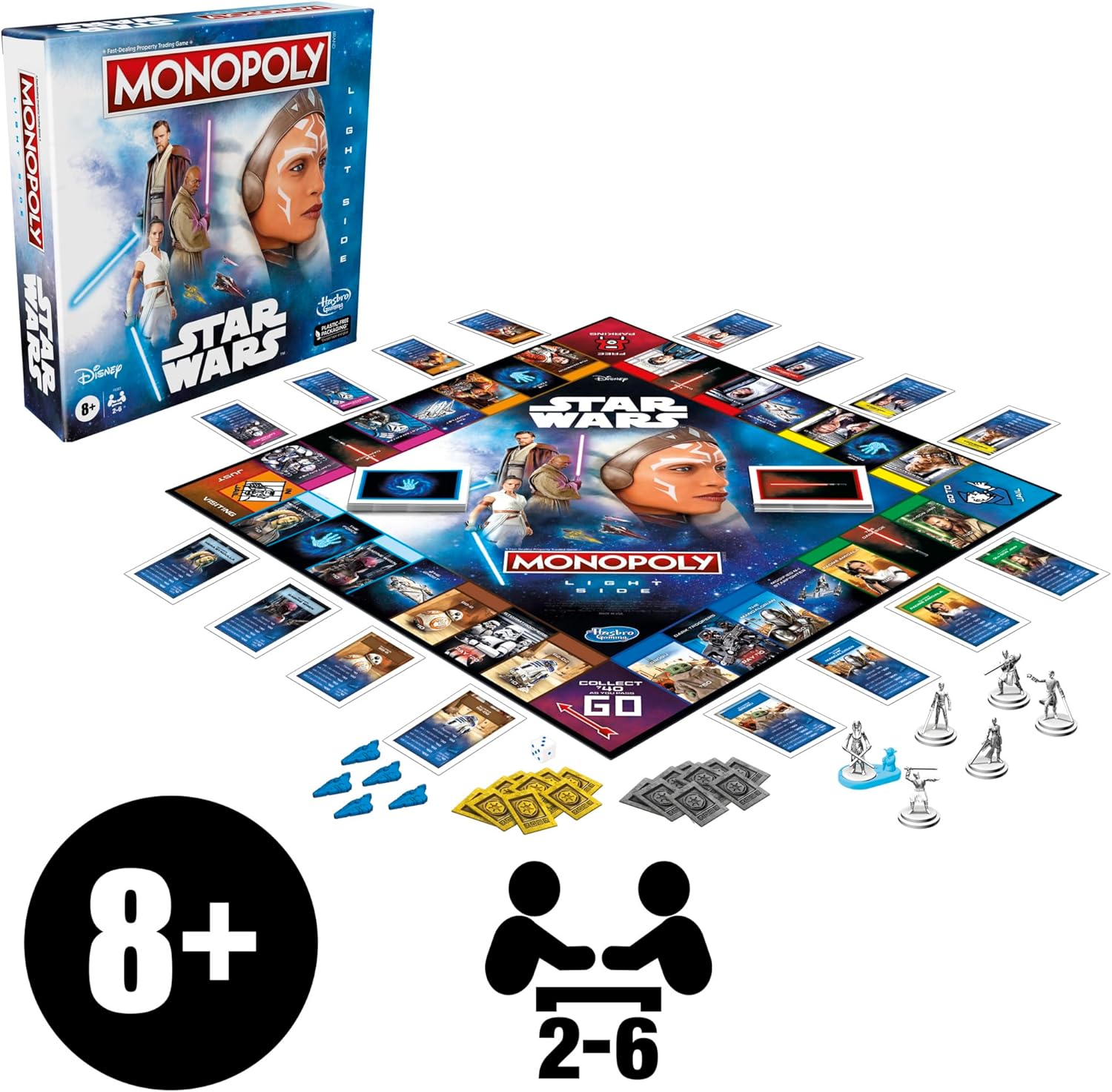 Monopoly: Star Wars Light Side Edition Board Game - Jedi Themed