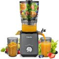 Pukomc Cold Press Juicer – 147mm Whole Fruit Slow Juicer, 1.8L Grey