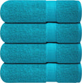 Infinitee Xclusives 100% Cotton Bath Towels Set of 4 | Serene Teal