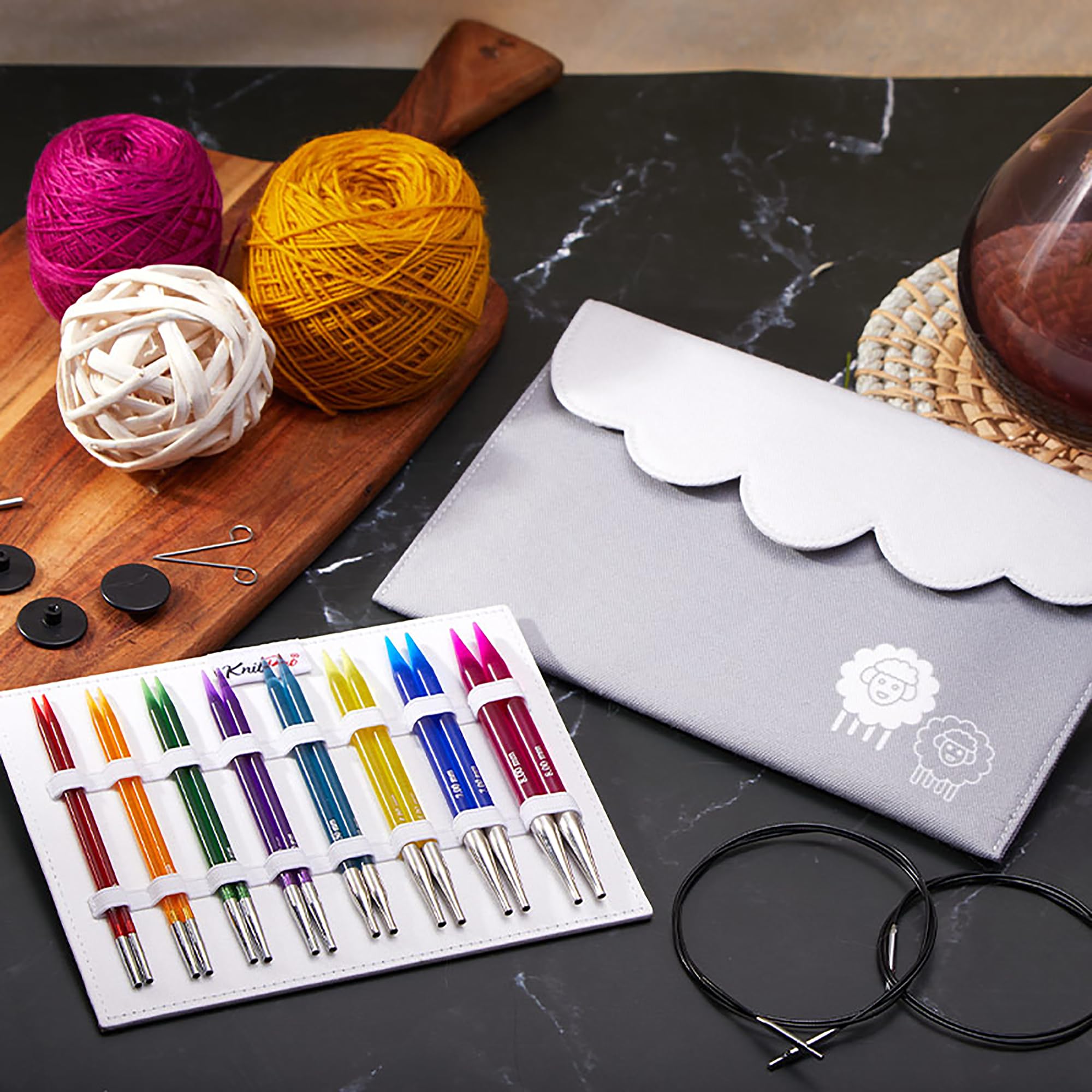 KnitPro Trendz Interchangeable Circular Knitting Needle Deluxe Set