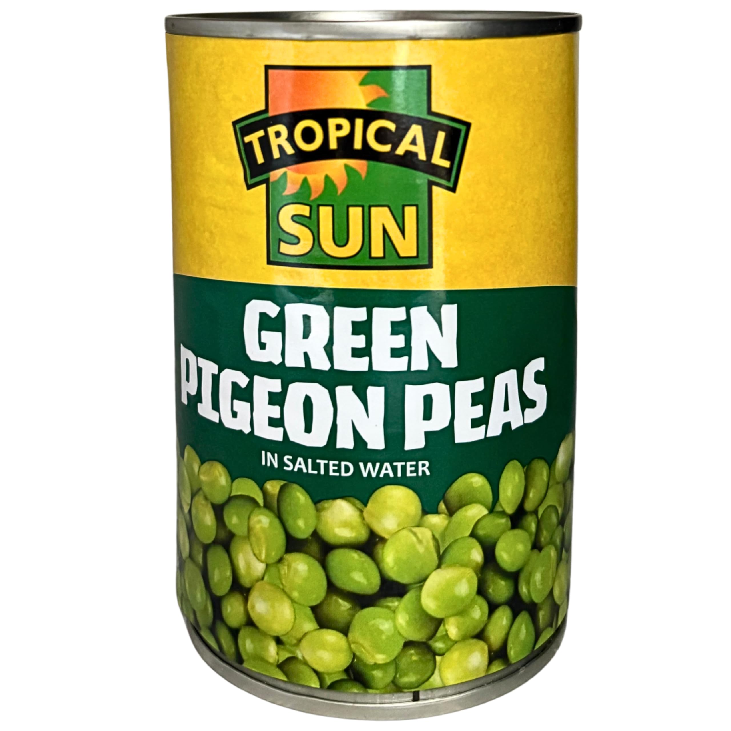 Tropical Sun Green Pigeon Peas - 425g Canned Legumes (Pack of 12)