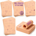 3mm Pre-Printed Tattoo Practice Skins | Fine Line Set of 5