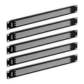 Tecmojo 1U Vented Blank Panel for 19-Inch Server Rack, Black, 5-Pack
