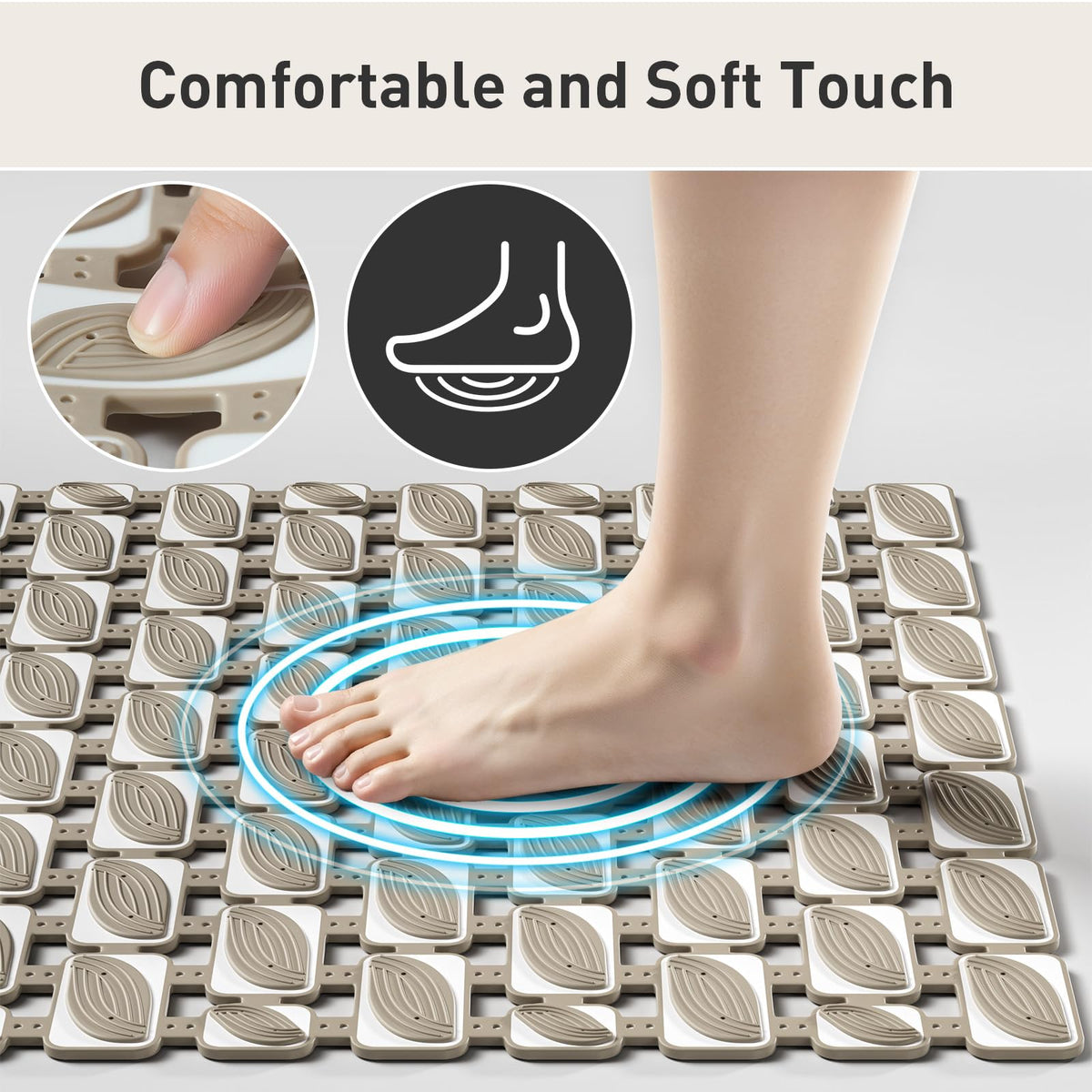 XIYUNTE Shower Mat Non Slip Anti Mould - 70 x 40cm Non Slip Shower Mats for Inside Shower - image 5