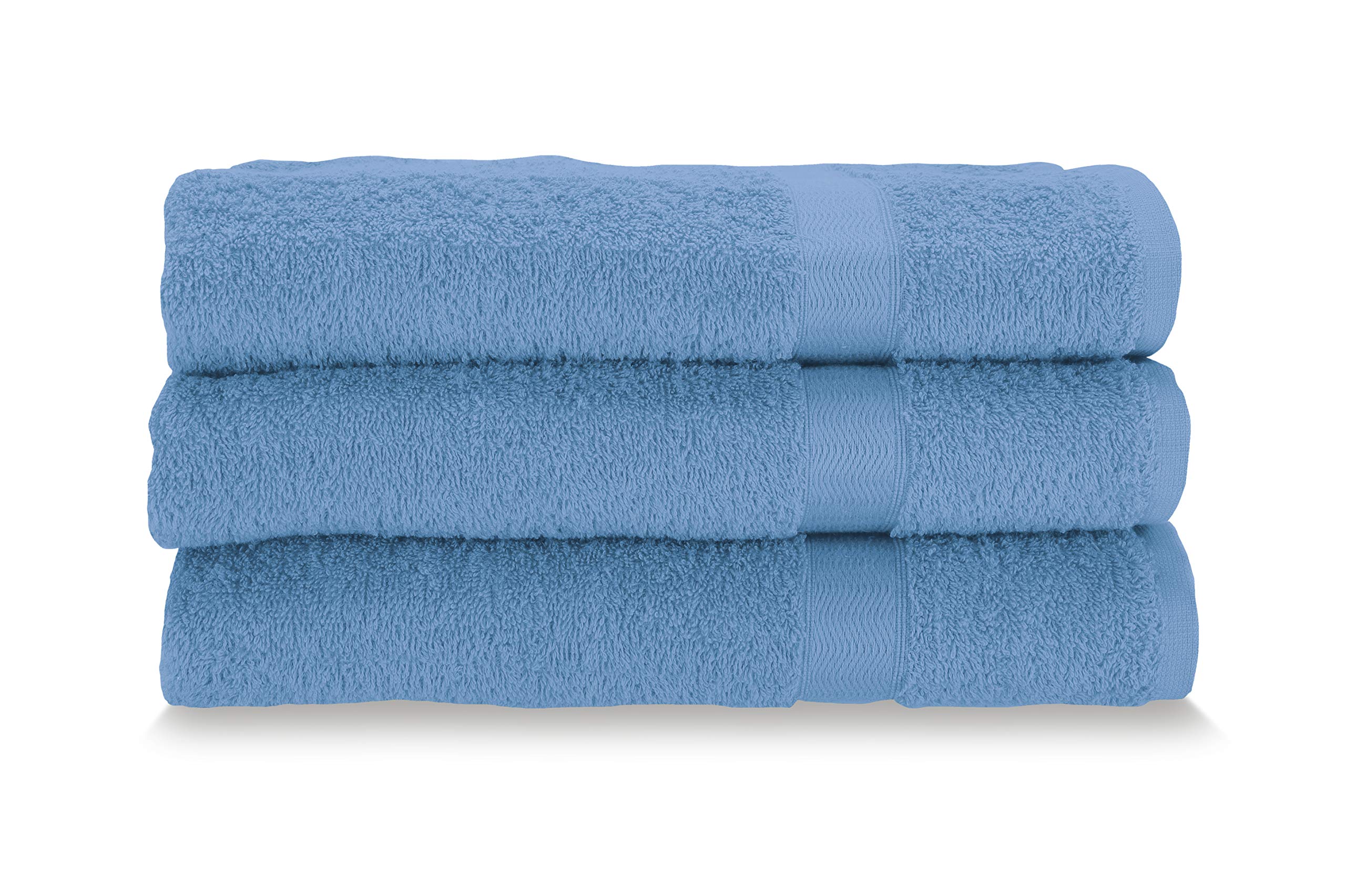 Gabel Pure Cotton Face Towels - Set of 3 Italian Terry - Bluette