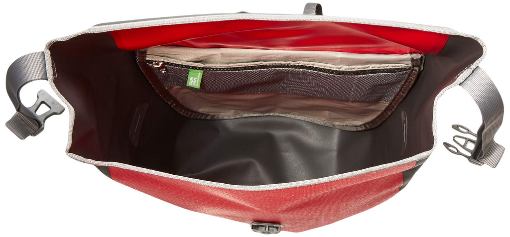 VAUDE Aqua Back Single 24L Waterproof Bike Pannier Bag - Red Tarpaulin