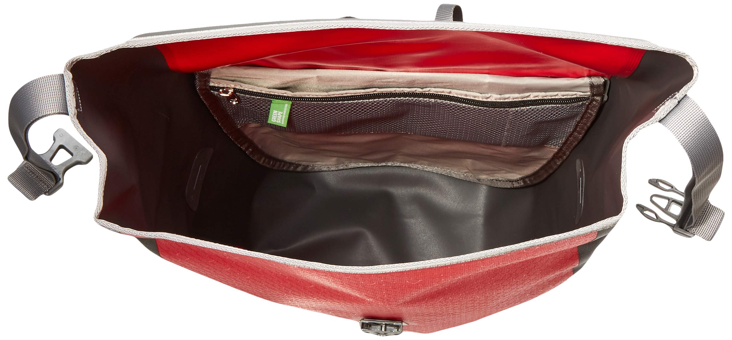 VAUDE Aqua Back Single 24L Waterproof Bike Pannier Bag - Red Tarpaulin