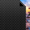 Qualsen Blackout Window Privacy Film | Frosted Static Cling 90x300cm